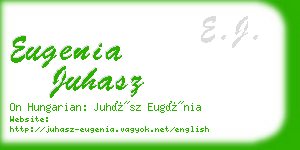 eugenia juhasz business card